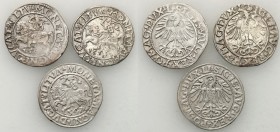 Sigismund II August
POLSKA/ POLAND/ POLEN/ LITHUANIA/ LITAUEN

Zygmunt II August. PolGrosz (Groschen) 1547, 1556, 1561 Vilnius - Set 3 pieces 

R...