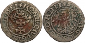 Sigismund II August
POLSKA/ POLAND/ POLEN/ LITHUANIA/ LITAUEN

Zygmunt II August. Szelag 1551, Gdansk (Danzig) 

Patyna.Kopicki 7358 (R3); Kurpie...