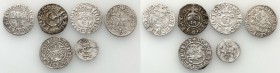 Sigismund II August
POLSKA/ POLAND/ POLEN/ LITHUANIA/ LITAUEN

Zygmunt I Stary / Zygmunt II August/ Zygmunt III Waza. Set 6 coins 

Półgrosz 1513...