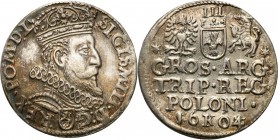 COLLECTION of Polish 3 grosze
POLSKA/ POLAND/ POLEN/ LITHUANIA/ LITAUEN

Zygmunt III Waza. Trojak (3 grosze) 1604, Krakow (Cracow) 

Bardzo ładny...