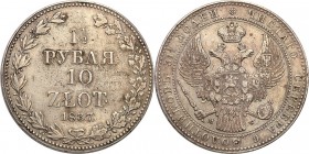 Poland XIX century / Russia 
POLSKA/ POLAND/ POLEN/ RUSSIA/ RUSSLAND/ РОССИЯ

Poland XIX w./Russia. Nicholas I. 1 1/2 Rubel (Rouble) = 10 zlotych 1...