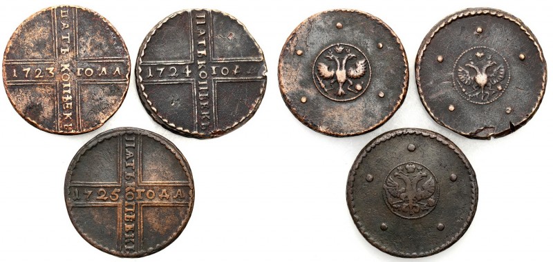 Russia 
RUSSIA/ RUSSLAND/ РОССИЯ

Russia. Peter I. 5 Kopek (kopeck) 1723, 172...