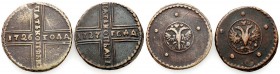 Russia 
RUSSIA/ RUSSLAND/ РОССИЯ

Russia. Catherine I. 5 Kopek (kopeck) 1726, 1727 - Set 2 coins 

-&nbsp; 5 kopiejek 1726 НДstan 3, Bitkin 262- ...