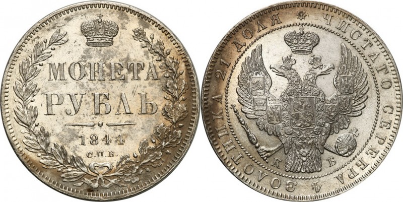 Russia 
RUSSIA/ RUSSLAND/ РОССИЯ

Russia. Nicholas I. Rubel (Rouble) 1844 СПБ...