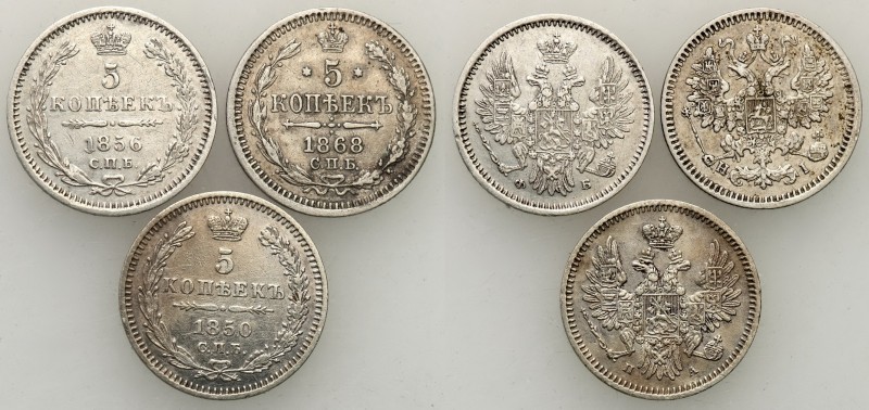 Russia 
RUSSIA/ RUSSLAND/ РОССИЯ

Russia. 50 Kopek (kopeck) 1850, 1856, 1868 ...