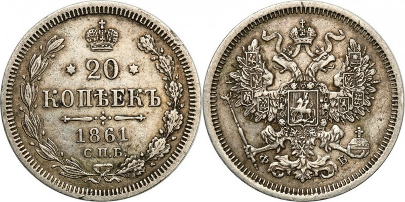 Russia 
RUSSIA/ RUSSLAND/ РОССИЯ

Russia. Alexander II, 20 Kopek (kopeck) 186...