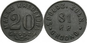 Coins cooperative military
POLSKA / POLAND/ POLEN / POLOGNE / POLSKO / MILITARY COOPERATIVE / MILITARY COINS

Grodno - 20 groszy (groschen) of the ...