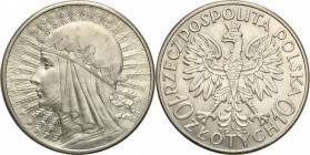 Poland II Republic
POLSKA/ POLAND/ POLEN / POLOGNE / POLSKO

II RP. 10 zlotych 1932 Women Head (no mint mark) 

Dożo połysku menniczego, Nienarus...