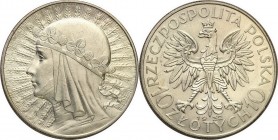 Poland II Republic
POLSKA/ POLAND/ POLEN / POLOGNE / POLSKO

II RP. 10 zlotych 1932 Women Head (the mint mark) 

Atrakcyjny egzemplarz z dużą ilo...