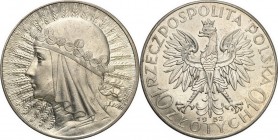 Poland II Republic
POLSKA/ POLAND/ POLEN / POLOGNE / POLSKO

II RP. 10 zlotych 1932 Women Head (the mint mark) 

Piękny blask menniczy. Kilka mik...