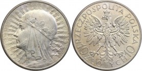 Poland II Republic
POLSKA/ POLAND/ POLEN / POLOGNE / POLSKO

II RP. 10 zlotych 1933 Women Head 

Połysk, delikatna patyna.Parchimowicz 120c

De...