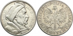 Poland II Republic
POLSKA/ POLAND/ POLEN / POLOGNE / POLSKO

II RP. 10 zlotych 1933 Sobieski 

Dużo połysku menniczego, mikroryski w tle.Parchimo...