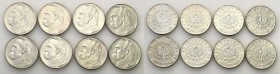 Poland II Republic
POLSKA/ POLAND/ POLEN / POLOGNE / POLSKO

II RP. 10 zlotych 1937 Pilsudski, set 8 pieces 

Zestaw 8 monet.&nbsp;Monety w przed...
