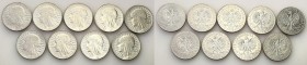 Poland II Republic
POLSKA/ POLAND/ POLEN / POLOGNE / POLSKO

II RP. 10 zlotych 1933 Women Head, set 9 pieces 

Zestaw 9 monet.&nbsp;Monety w prze...