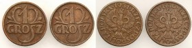 Poland II Republic
POLSKA/ POLAND/ POLEN / POLOGNE / POLSKO

II RP. 1 grosz 1930 + 1931, set 2 coins 

Najrzadszy rocznik obiegowych jednogroszów...