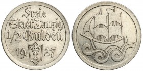 Danzig 
POLSKA / POLAND / POLEN / DANZIG / WOLNE MIASTO GDANSK

Wolne Miasto Gdansk / Danzig. 1/2 Guldena 1927 - Rare Date 

Najrzadszy rocznik m...