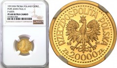 Polish Gold Coins since 1990
POLSKA / POLAND / POLEN / GOLD / ZLOTO

III RP. PROBE gold 20.000 zlotych 1991 John Paul II Pope Oltarz NGC PF68 ULTRA...
