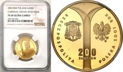 Polish Gold Coins since 1990
POLSKA / POLAND / POLEN / GOLD / ZLOTO

III RP. 200 zlotych 2001 Cardinal Wyszyski NGC PF69 ULTRA CAMEO (2 MAX) 

Dr...