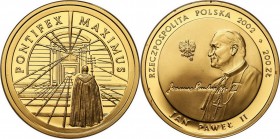 Polish Gold Coins since 1990
POLSKA / POLAND / POLEN / GOLD / ZLOTO

III RP. 200 zlotych 2002 John Paul II Pope Pontifex Maximus 

Piękny,mennicz...