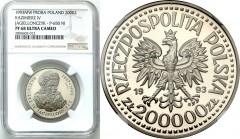Collection - Nickel Probe Coins
POLSKA / POLAND / POLEN / PATTERN

III RP. PROBE Nickel 200 000 zlotych 1993 Kazimierz Jagiellończyk - popiersie NG...