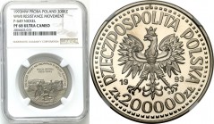 Collection - Nickel Probe Coins
POLSKA / POLAND / POLEN / PATTERN

III RP. PROBE Nickel 200 000 zlotych 1993 Ruch Oporu NGC PF68 ULTRA CAMEO 

Pi...