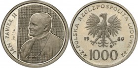 Collection - Nickel Probe Coins
POLSKA / POLAND / POLEN / PATTERN

PRL. PROBE Nickel 1000 zlotych 1989 John Paul II Pope 

Piękny egzemplarz, pos...