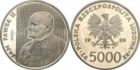 Collection - Nickel Probe Coins
POLSKA / POLAND / POLEN / PATTERN

PRL. PROBE Nickel 5.000 zlotych 1989 John Paul II Pope 

Piękny egzemplarz, po...