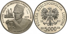 Collection - Nickel Probe Coins
POLSKA / POLAND / POLEN / PATTERN

PRL. PROBE Nickel 5.000 zlotych 1989 Westerplatte 

Piękny egzemplarz.Fischer ...