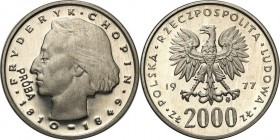 Collection - Nickel Probe Coins
POLSKA / POLAND / POLEN / PATTERN

PRL. PROBE Nickel 2000 zlotych 1977 Chopin 

Piękny egzemplarz.Fischer P 340
...