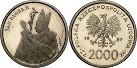 Collection - Nickel Probe Coins
POLSKA / POLAND / POLEN / PATTERN

PRL. PROBE Nickel 2000 zlotych 1987 John Paul II Pope 

Piękny egzemplarz, pos...