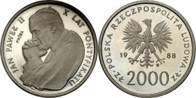 Collection - Nickel Probe Coins
POLSKA / POLAND / POLEN / PATTERN

PRL. PROBE Nickel 2000 zlotych 1988 John Paul II Pope 

Piękny egzemplarz, pos...