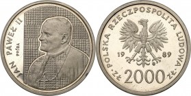 Collection - Nickel Probe Coins
POLSKA / POLAND / POLEN / PATTERN

PRL. PROBE Nickel 2000 zlotych 1989 John Paul II Pope 

Piękny egzemplarz, pos...