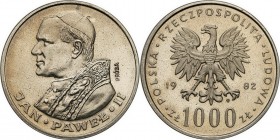 Collection - Nickel Probe Coins
POLSKA / POLAND / POLEN / PATTERN

PRL. PROBE Nickel 1000 zlotych 1982 John Paul II Pope 

Piękny egzemplarz, pos...