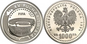 Collection - Nickel Probe Coins
POLSKA / POLAND / POLEN / PATTERN

III RP. PROBE Nickel 1000 zlotych 1994 FIFA 

Piękny egzemplarz.Fischer P 339...