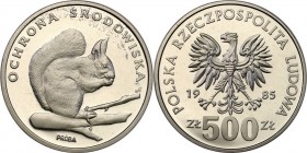 Collection - Nickel Probe Coins
POLSKA / POLAND / POLEN / PATTERN

PRL. PROBE Nickel 500 zlotych 1985 Wiewiórka 

Piękny egzemplarz.Fischer P303...