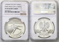 Polish collector coins after 1990
POLSKA/ POLAND/ POLEN / POLOGNE / POLSKO

III RP. 300.000 zlotych 1993 Jaskółki NGC PF69 ULTRA CAMEO (2 MAX) 

...