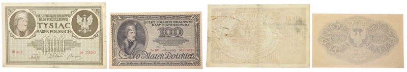 Banknotes
POLSKA/ POLAND/ POLEN / PAPER MONEY / BANKNOTE

100, 1.000 Polish m...