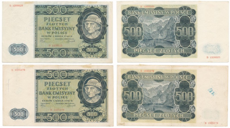 Banknotes
POLSKA/ POLAND/ POLEN / PAPER MONEY / BANKNOTE

500 zlotych 1940 se...