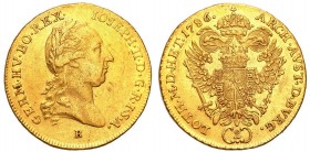 Austria
WORLD COINS

Austria. Joseph II (1765-1790). 2 Ducat (Dukaten) 1786 B, Kremnica 

 Sporo połysku, drobne ryski w tle. Ciekawszy nominał, ...