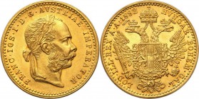 Austria
WORLD COINS

Austria. Francis Joseph. Ducat (Dukaten) 1892, Vienna 

Piękny menniczy egzemplarz.Friedberg 493

Details: 3,48 Au .983 
...