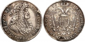Austria
WORLD COINS

Austria. Leopold I (1657-1705). Taler (Thaler) 1691 KB, Kremnica 

 Ciemna patyna. Ślady wyjęcia z oprawy.Davenport3261; Her...
