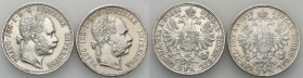Austria
WORLD COINS

Austria. Francis Joseph I (1848-1916). 1 floren 1878, 1886, Vienna 

 Pięknie zachowane. Rocznik 1886 czyszczony; 1878 ładni...