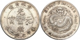 China
WORLD COINS

Chiny, Kirin. 1 Dollar no date (1898) - RZADKI 

 Moneta sporadycznie pojawiająca się na aukcjach.Dobrze zachowane detale, del...