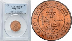 China
WORLD COINS

Hong Kong. Jerzy V (1910-1936). Cent 1933, Londyn PCGS MS65 RD 

Wyśmienicie zachowana moneta z naturalnym, czerwonym kolorem....