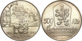 Czech Republic
WORLD COINS

Czechosłowacja. 500 koron (korun) 1987 Josef Lada 

Piękny stan zachowania. Patyna.

Details: 23,79 g Ag .900 
Con...