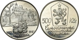 Czech Republic
WORLD COINS

Czechosłowacja. 500 koron (korun) 1987 Josef Lada 

Piękny stan zachowania. Patyna.

Details: 24,23 g Ag .900 
Con...