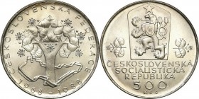 Czech Republic
WORLD COINS

Czechosłowacja. 500 koron (korun) 1988 

Piękny stan zachowania. Patyna.

Details: 23,98 g Ag .900 
Condition: 1 (...