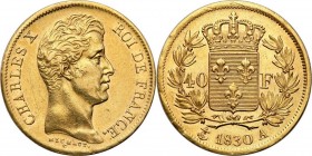 France
WORLD COINS

Francja. Karol X (1824-1830). 40 francs 1830 A, Paris 

Dużo połysku menniczego, piękne detale. Bardzo ładny egzemplarz. Frie...