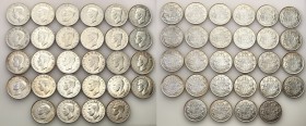 Canada
WORLD COINS

Kanada. Jerzy VI. 1/2 Dollar 1938-1952, set 28 pieces 

Różne daty, różne stany zachowania. Duży zestaw 28 sztuk.

Details:...