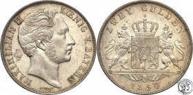 Germany
WORLD COINS

Germany, Bayern. Maximilian II. 2 guldeny 1850, Munich 

Menniczej świeżości egzemplarz. Wyraźne szczegóły reliefu. Połysk.D...